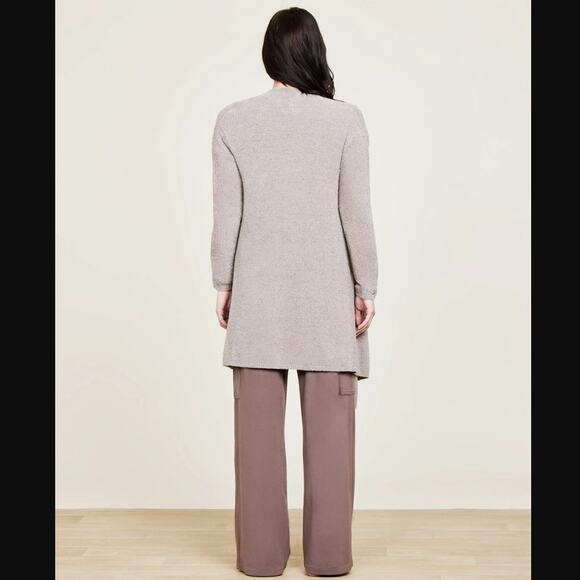 Barefoot Dreams CozyChic Lite Island Wrap Cardigan Small Open Soft Sweater Beige - Picture 8 of 16